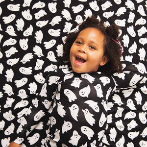 Baby Kids Bamboo Pajamas — Here Ghost Nothing Bum Bum Blanket - Plush — Image 1