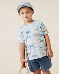 Baby Kids Bamboo Pajamas — Holy Carp T-Shirt — Image 1