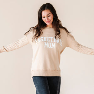 Basketball Mom Crew Neck Sweatshirt - Image 1 - Bums & Roses