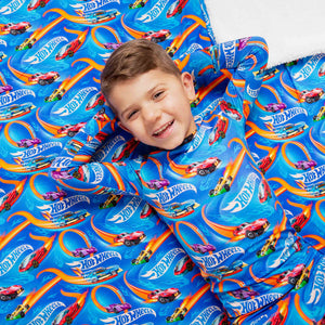 Baby Kids Bamboo Pajamas — Hot Wheels™ Full Throttle Bum Bum Blanket - Plush — Image 1