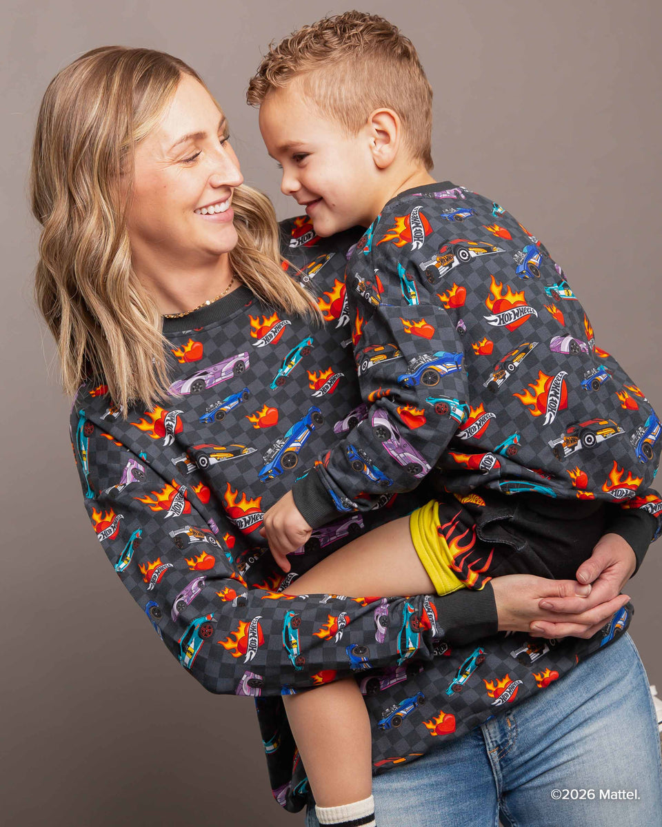 Hot Wheels™ Heart Racers Adult Unisex Crew Neck Sweatshirt