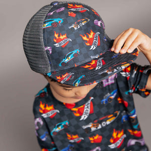 Baby Kids Bamboo Pajamas — Hot Wheels™ Heart Racers Hat — Image 1