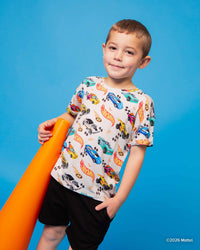 Baby Kids Bamboo Pajamas — Hot Wheels™ Rebel Racer T-Shirt — Image 1