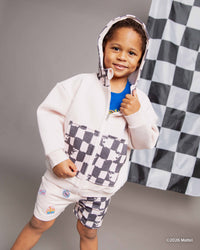 Baby Kids Bamboo Pajamas — Hot Wheels™ Final Lap Zip-Up Heavyweight Hoodie — Image 1