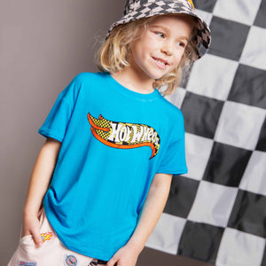 Baby Kids Bamboo Pajamas — Hot Wheels™ Flame Runner T-Shirt — Image 1
