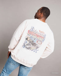 Baby Kids Bamboo Pajamas — Hot Wheels™ Vintage Adult Unisex Crew Neck Sweatshirt — Image 1