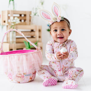 Bums & Roses - Baby & Kids Bamboo Pajamas - Hunny Bunny Tulle Basket - Image 1