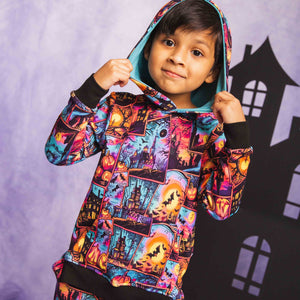 Baby Kids Bamboo Pajamas — I Haunt It That Way Pullover Hoodie — Image 1