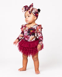 Berry Tale Ending Long Sleeve Top & Tulle Skirt Set