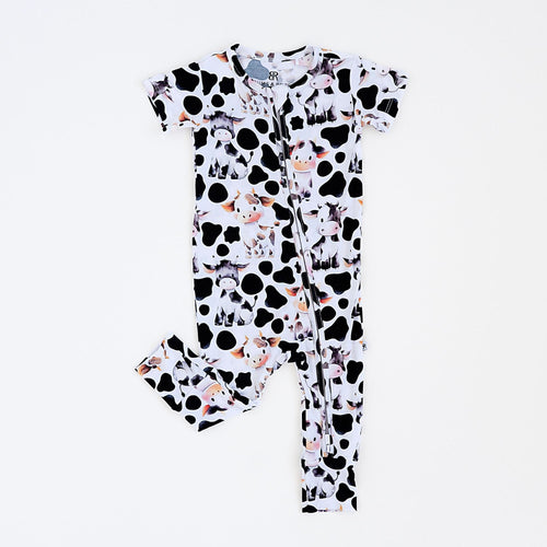 In a Good Moo-D Short Sleeve Romper - Image 2 - Bums & Roses