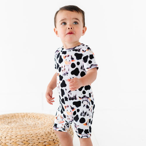 In a Good Moo-D Shortie Romper - Image 3 - Bums & Roses