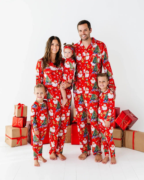 Baby Kids Bamboo Pajamas — In The Nick Of Time Headwrap — Image 6