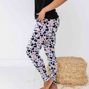 Baby Kids Bamboo Pajamas — In a Good Moo-D Women's Pants — Image 1