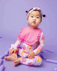 Baby Kids Bamboo Pajamas — Inside Scoop 3 Pack of Ruffled Bibs — Image 1