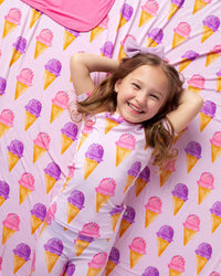 Baby Kids Bamboo Pajamas — Inside Scoop Bum Bum Blanket — Image 1