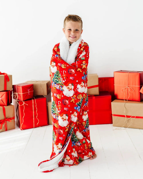 Baby Kids Bamboo Pajamas — In The Nick Of Time Bum Bum Blanket - Plush — Image 9