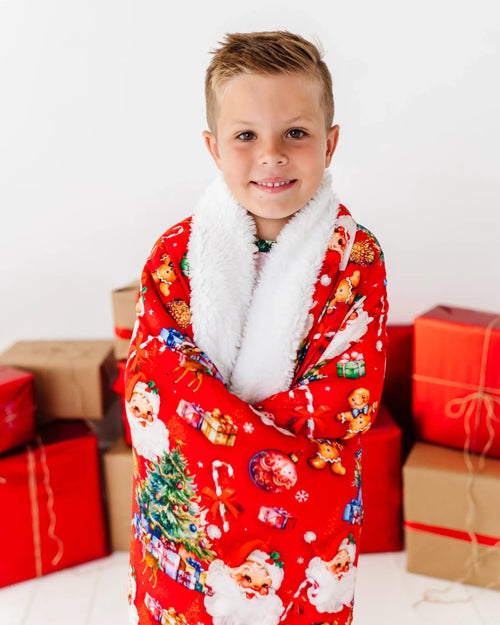 Baby Kids Bamboo Pajamas — In The Nick Of Time Bum Bum Blanket - Plush — Image 11