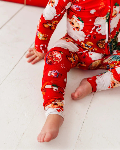 Baby Kids Bamboo Pajamas — In The Nick Of Time Convertible Romper — Image 11