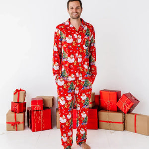 Bums & Roses - Baby & Kids Bamboo Pajamas - In The Nick Of Time Men's Pajama Set - Image 1