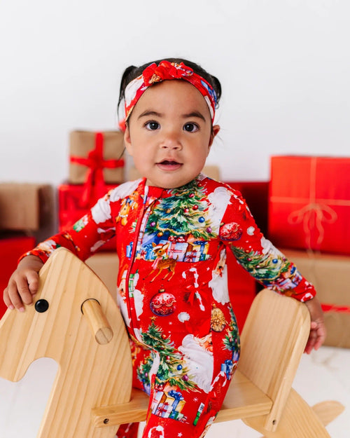 Baby Kids Bamboo Pajamas — In The Nick Of Time Footie — Image 5