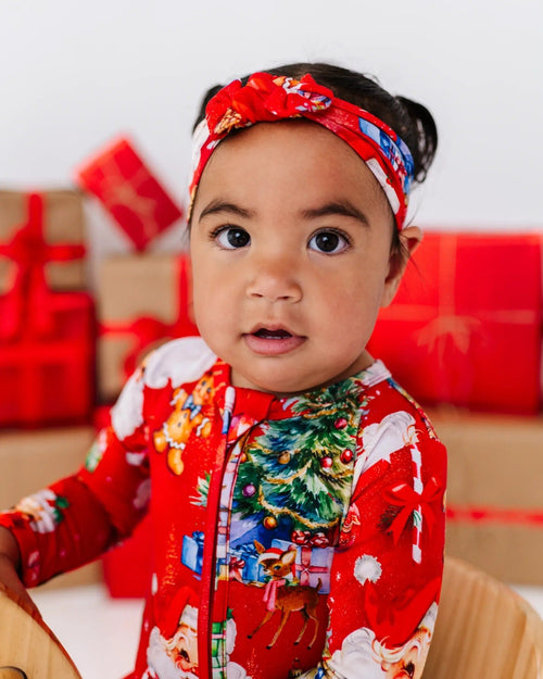 Baby Kids Bamboo Pajamas — In The Nick Of Time Footie — Image 10