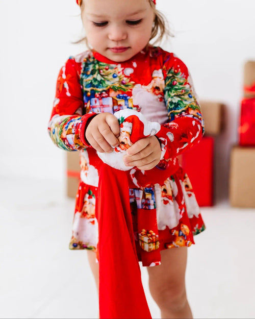 Baby Kids Bamboo Pajamas — In The Nick Of Time Lovey — Image 8