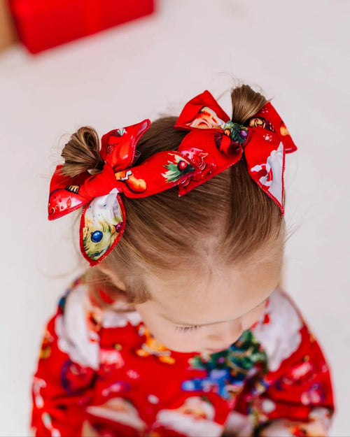 Baby Kids Bamboo Pajamas — In The Nick Of Time Woven Piggy Clip — Image 7