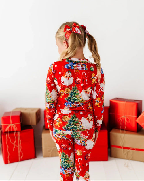 Baby Kids Bamboo Pajamas — In The Nick Of Time Woven Piggy Clip — Image 9