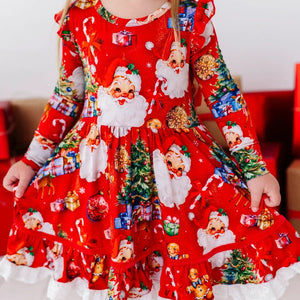 Bums & Roses - Baby & Kids Bamboo Pajamas - In The Nick Of Time Party Dress & Shorts Set - Image 1