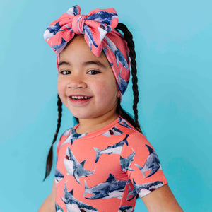 Baby Kids Bamboo Pajamas — Jaws Dropping Biggie Bow — Image 1