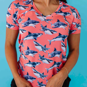 Baby Kids Bamboo Pajamas — Jaws Dropping Women's T-Shirt — Image 1