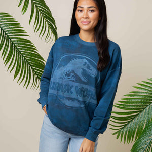 Baby Kids Bamboo Pajamas — Jurassic World™ Adult Unisex Crew Neck Sweatshirt — Image 1