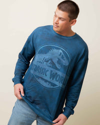 Baby Kids Bamboo Pajamas — Jurassic World™ Adult Unisex Crew Neck Sweatshirt — Image 1