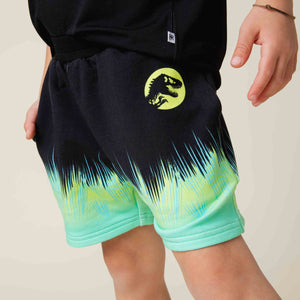 Baby Kids Bamboo Pajamas — Jurassic World™ Logo Pull-On Shorts — Image 1