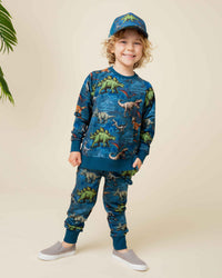 Baby Kids Bamboo Pajamas — Jurassic World™ Jogger Set — Image 1
