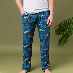 Baby Kids Bamboo Pajamas — Jurassic World™ Men's Pajama Pants — Image 1