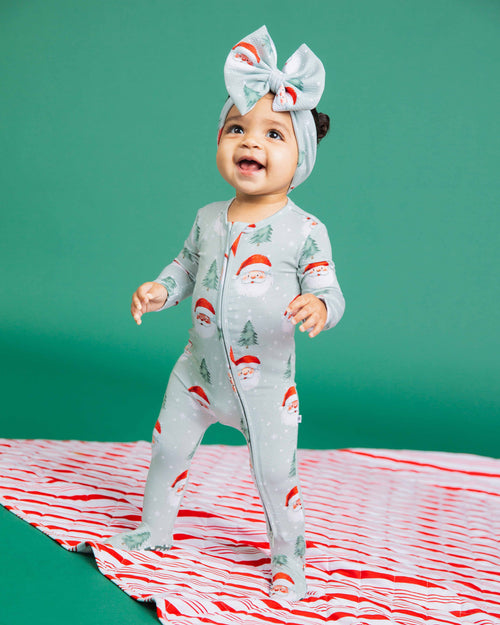Baby Kids Bamboo Pajamas — Just BeClause Biggie Bow — Image 9