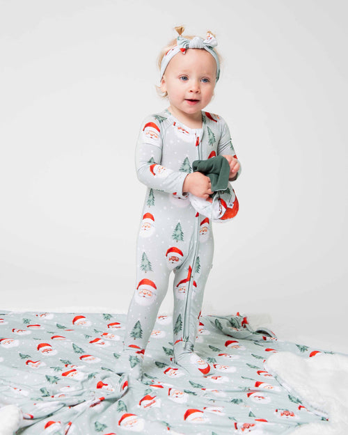 Baby Kids Bamboo Pajamas — Just BeClause Bum Bum Blanket - Plush — Image 5