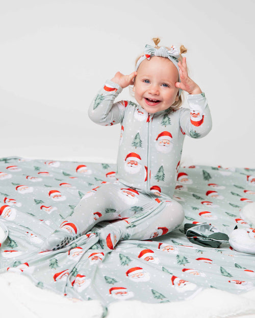 Baby Kids Bamboo Pajamas — Just BeClause Bum Bum Blanket - Plush — Image 7