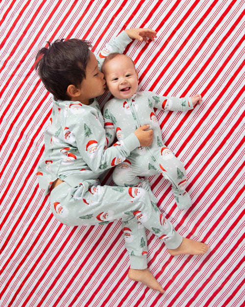 Baby Kids Bamboo Pajamas — Just BeClause Convertible Romper — Image 14