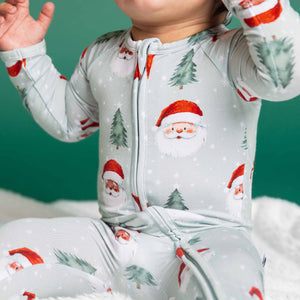 Baby Kids Bamboo Pajamas — Just BeClause Convertible Romper — Image 1