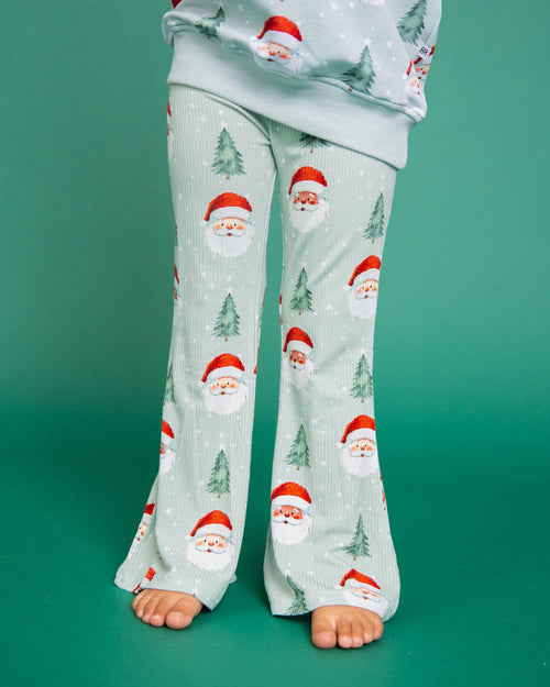 Baby Kids Bamboo Pajamas — Just BeClause Crew Neck Sweatshirt & Bell Bottoms Set — Image 4