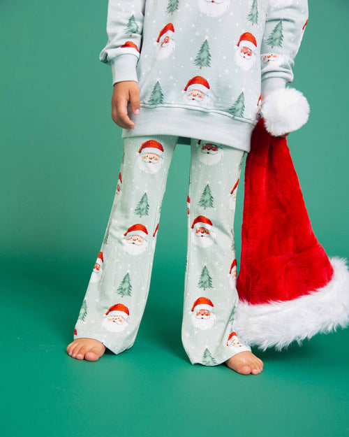 Baby Kids Bamboo Pajamas — Just BeClause Crew Neck Sweatshirt & Bell Bottoms Set — Image 7