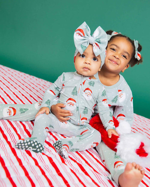 Baby Kids Bamboo Pajamas — Just BeClause Crew Neck Sweatshirt & Bell Bottoms Set — Image 10