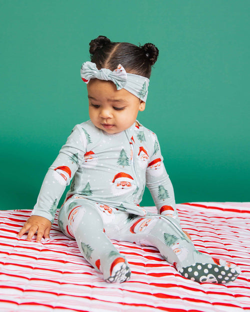 Baby Kids Bamboo Pajamas — Just BeClause Footie — Image 5