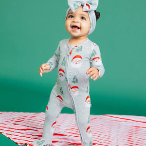Baby Kids Bamboo Pajamas — Just BeClause Footie — Image 1