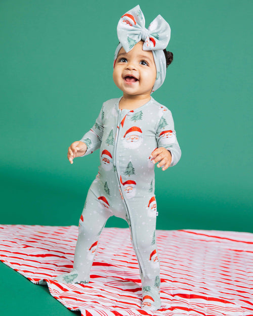 Baby Kids Bamboo Pajamas — Just BeClause Footie — Image 1