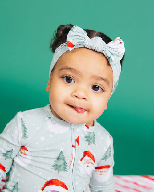 Baby Kids Bamboo Pajamas — Just BeClause Headwrap — Image 5