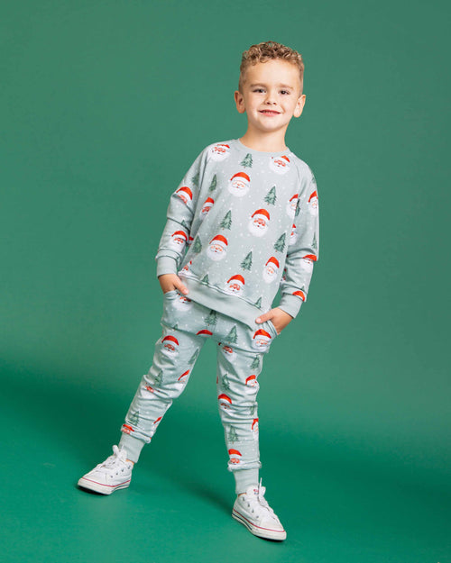 Baby Kids Bamboo Pajamas — Just BeClause Jogger Set — Image 1