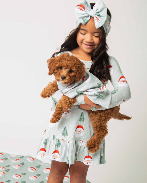 Baby Kids Bamboo Pajamas — Just BeClause Long Sleeve Dress & Shorts Set — Image 10